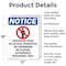 Signmission Detention Pond No, 12 in W x Rectangle, Aluminum OS-2PACK-NS-A-1218-V-10980 - alternate 5
